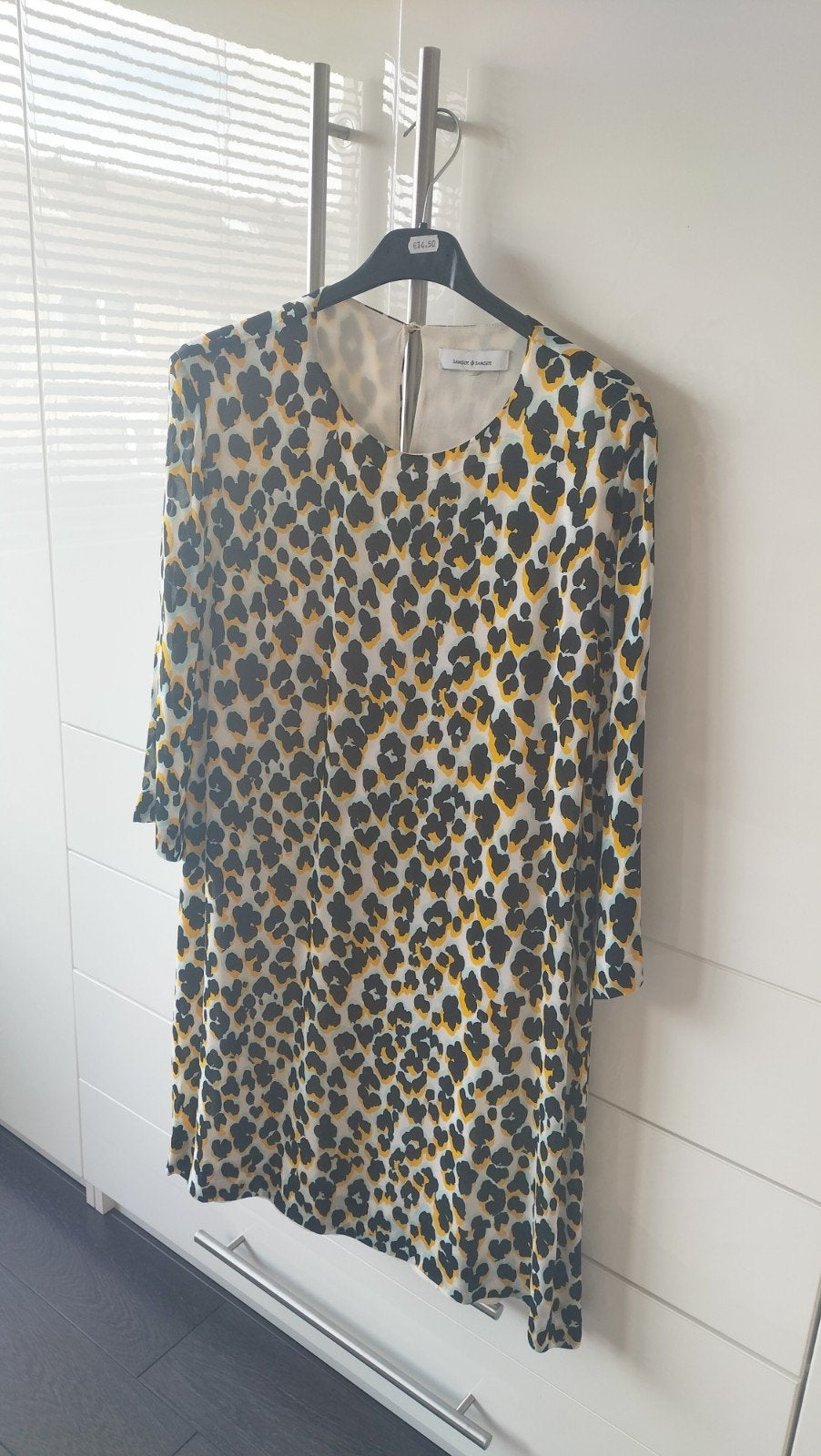Vlot ,mooi Jurkje 3/4 Mouw Samsoe en Samsoe Mt S., Kleding | Dames, Geel, Ophalen of Verzenden, Zo goed als nieuw, Knielengte