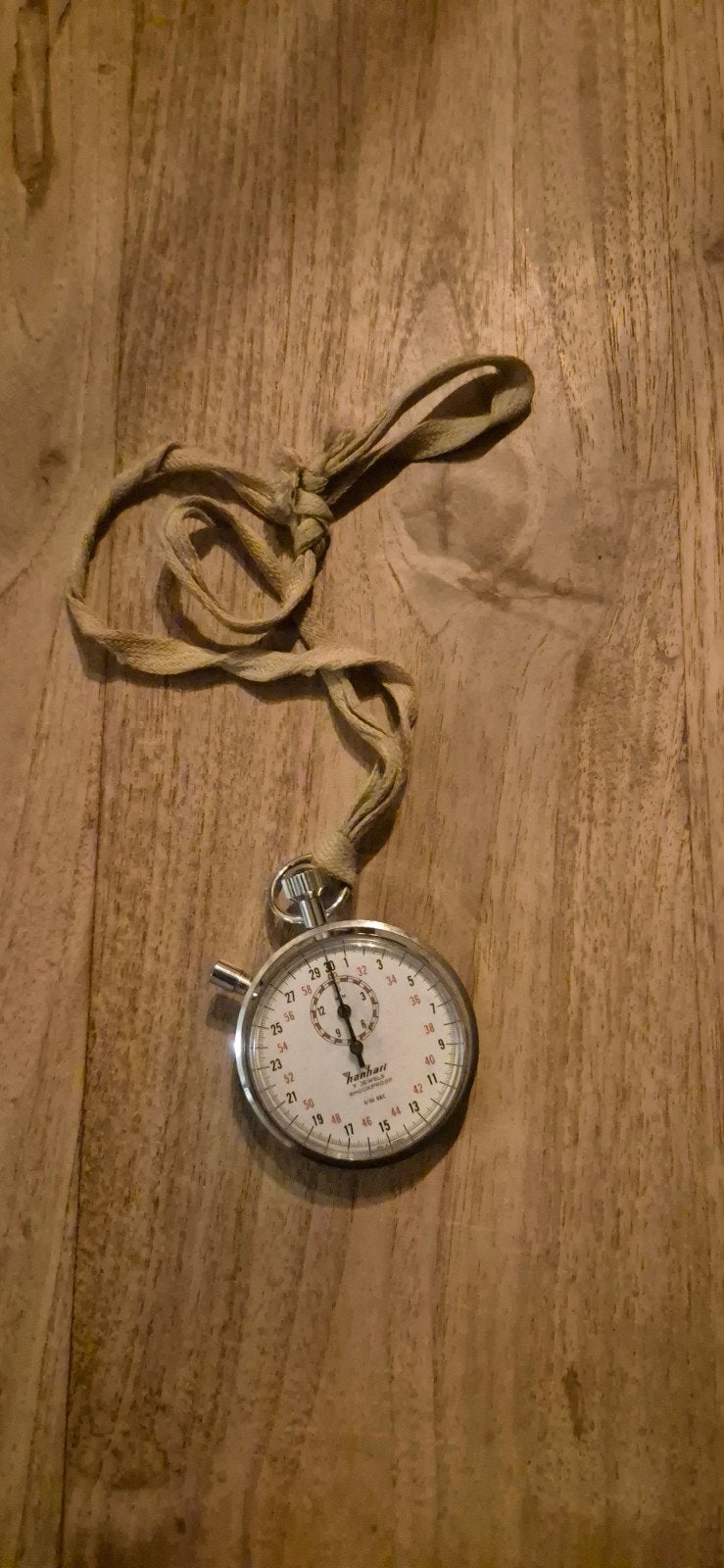 Vintage Hanhart stopwatch - 7 Jewels, Schokbestendig, Ophalen of Verzenden