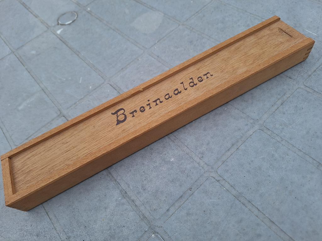 Vintage Breinaalden in Houten Doos, Hobby en Vrije tijd, Breien en Haken, Ophalen of Verzenden, Gebruikt, Breien, Naald