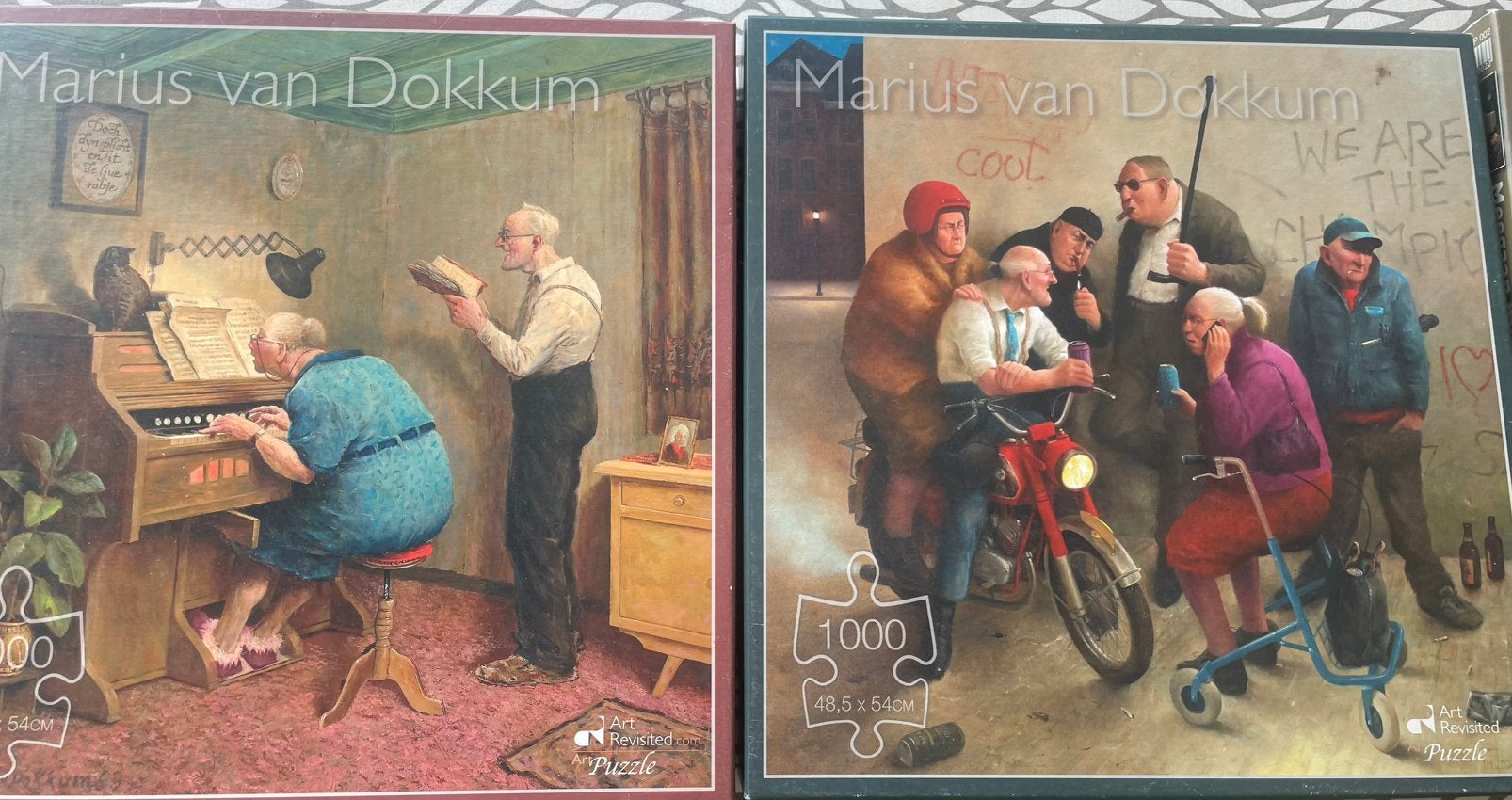7 puzzels Marius van Dokkum, Ophalen