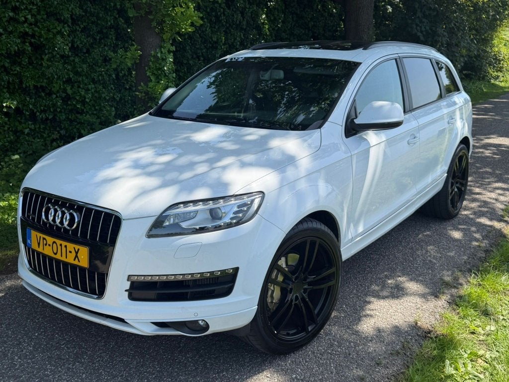 Audi Q7 3.0TDI EURO 6!! PANO NAVI LED LEDER Grijs Kenteken, Automaat, Euro 6, Bedrijf, Diesel