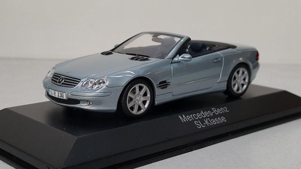 Minichamps Mercedes SL Klasse 2002 Tellurium silver metallic, Ophalen of Verzenden, Nieuw, Auto, MiniChamps