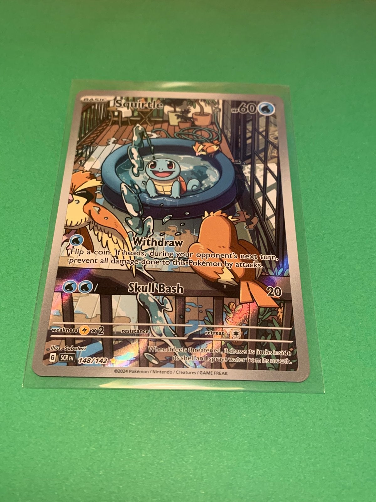 Squirtle (SCR 148), Ophalen of Verzenden, Zo goed als nieuw, Losse kaart, Foil