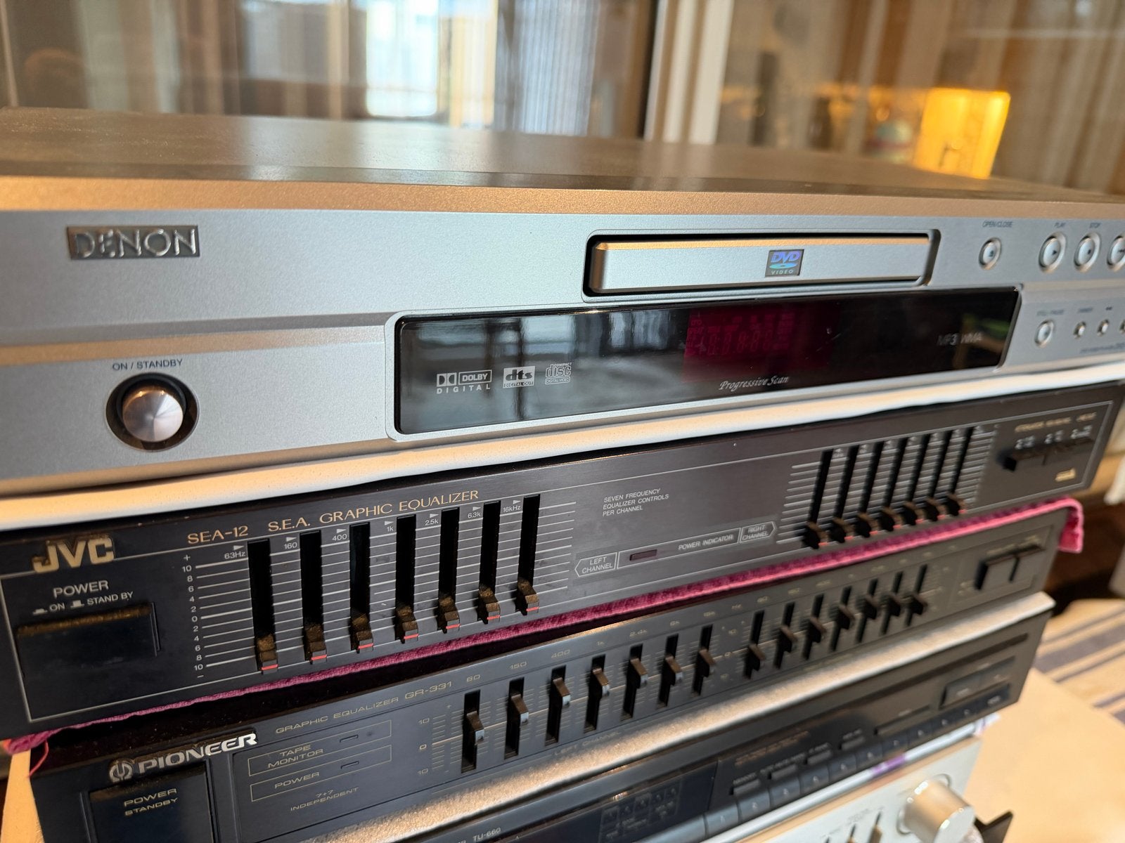 Denon DVD-1710 DVD-speler - Zilver, Audio, Tv en Foto, Dvd-spelers, Ophalen of Verzenden, Gebruikt, Dvd-speler, Overige merken