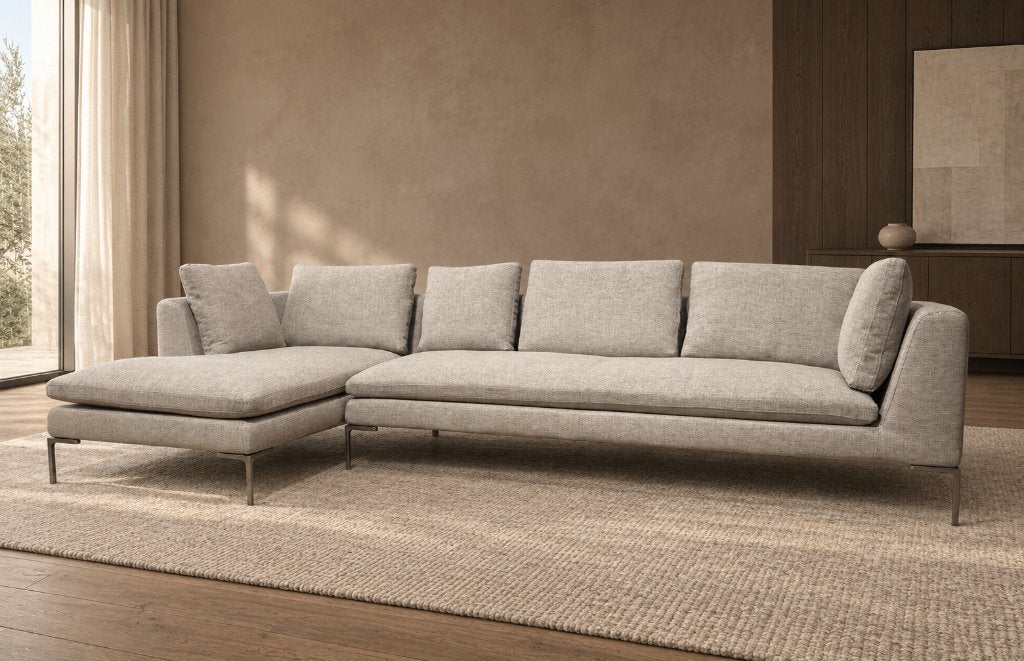 NIEUW B&B Italia Charles Hoekbank + GARANTIE | NP €17.500, Hoekbank, Www.designplaats.nl, B&B Italia, Vierpersoons of meer
