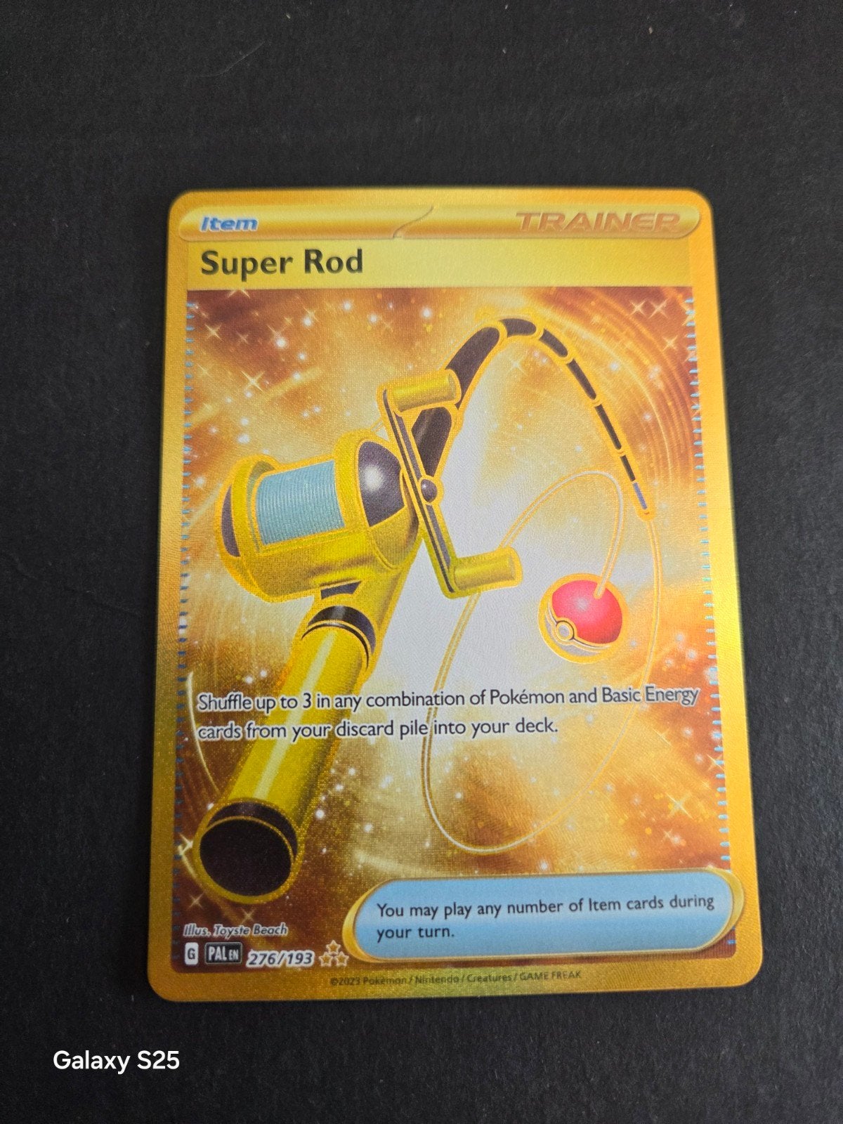Super Rod 276/193 | Paldea Evolved, Ophalen of Verzenden, Zo goed als nieuw, Losse kaart, Foil