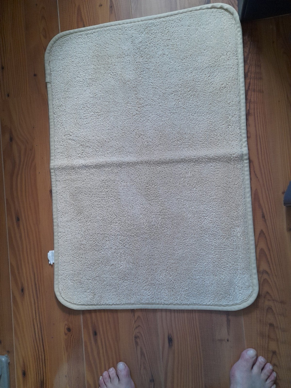 Antislip badmat/douchemat, beige, Ophalen, Antislip, Gebruikt, 50 tot 100 cm