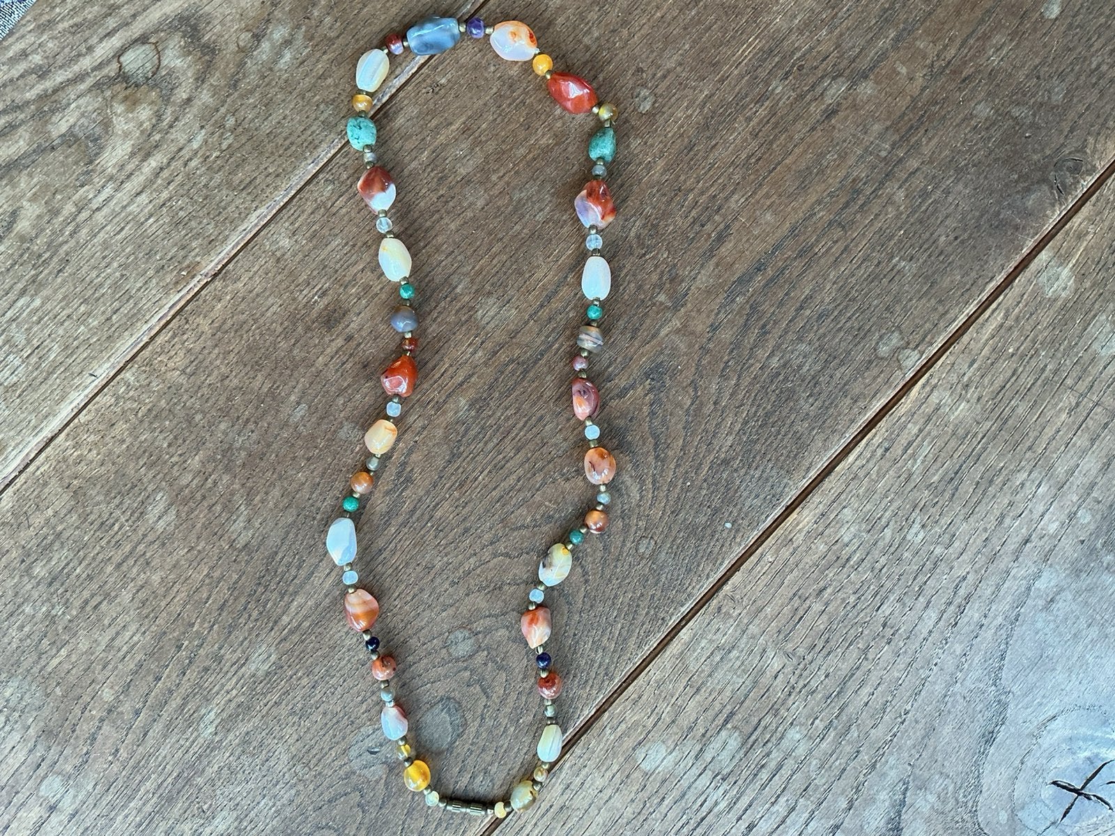 Vintage ketting, Overige kleuren, Ophalen of Verzenden, Zo goed als nieuw, Steen of Mineraal
