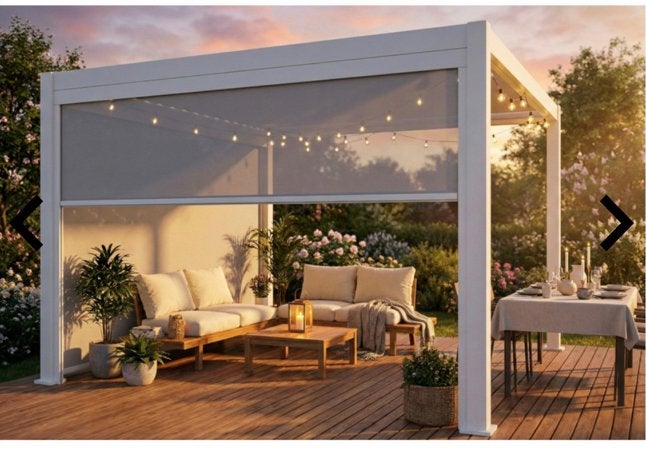 Lamella tuin screen NIEUW IN DOOS, Ophalen, 200 cm of meer, Wit, Nieuw