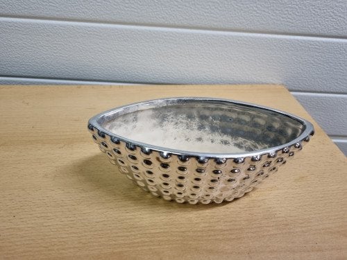 - bloempot zilverkleurig , aardewerk, Ophalen of Verzenden, 'T Olde Gre-j, Info@toldegrej.nl, Endepoelstraat 20f Didam