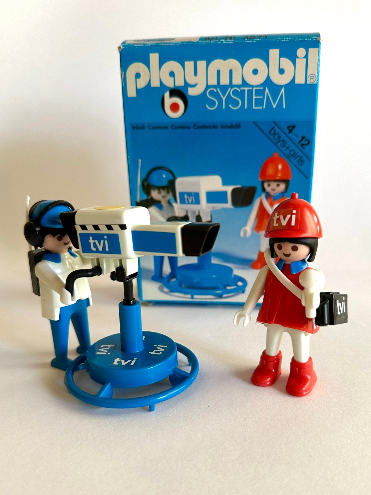 Vintage Playmobil 3571 - TV cameraploeg - Compleet met doos, Kinderen en Baby's, Speelgoed | Playmobil, Gebruikt, Figuren, Overige series