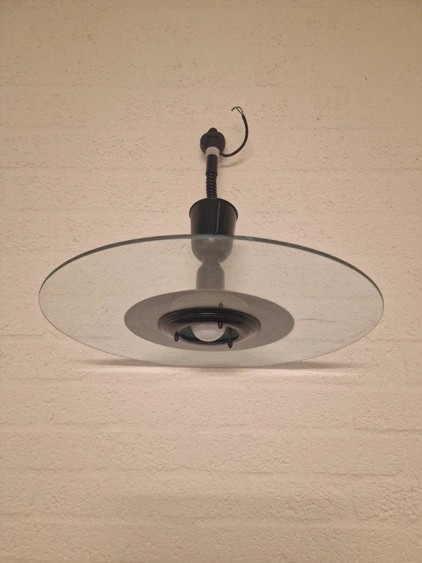 Space Age hanglamp – vintage design (IKEA T712 stijl), Huis en Inrichting, Ophalen, Glas