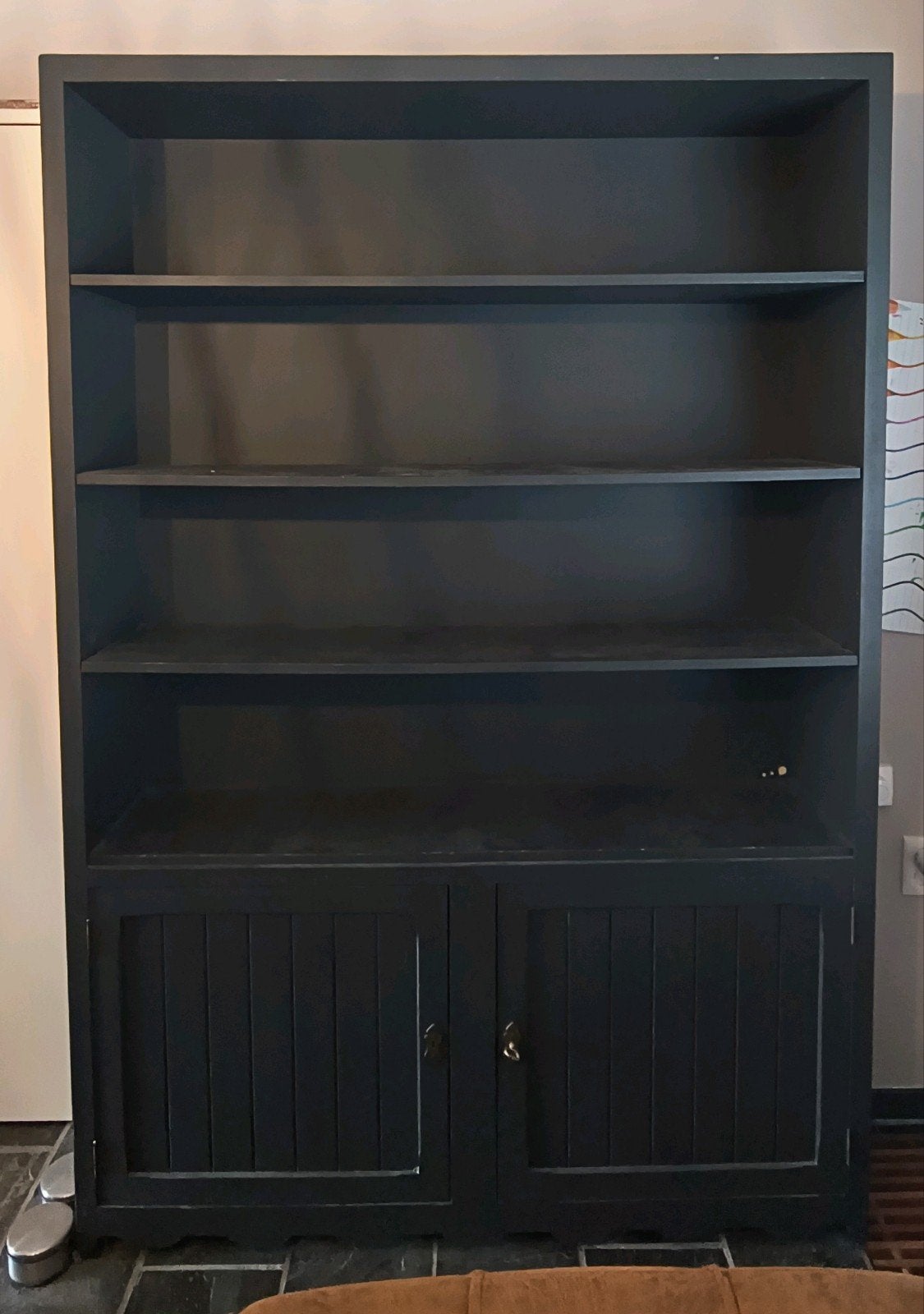 Opgeknapte Boekenkast, kast, Ophalen, Met deur(en), 50 tot 100 cm, Zo goed als nieuw