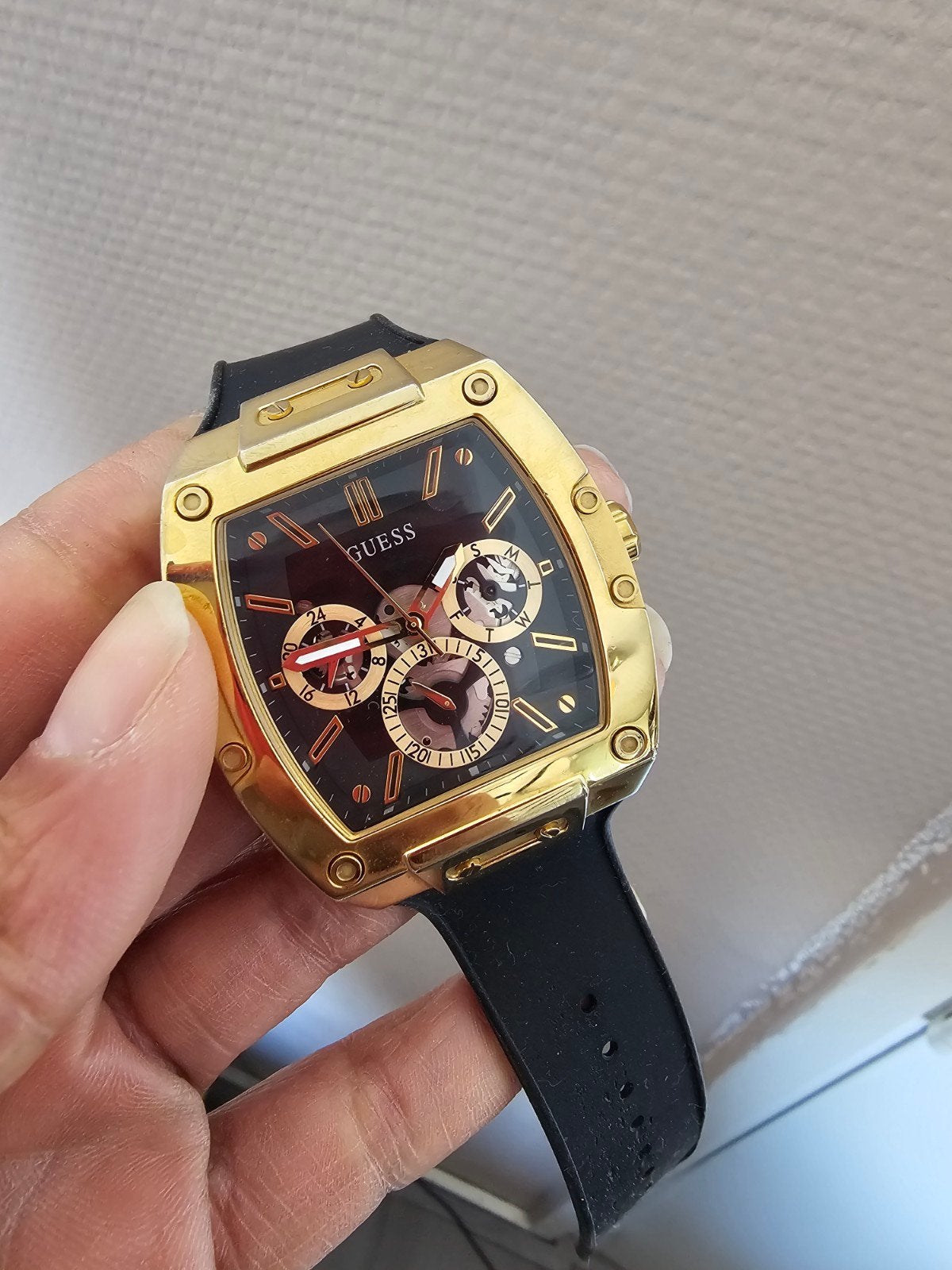 guess herenhorloge, Ophalen of Verzenden, Gebruikt