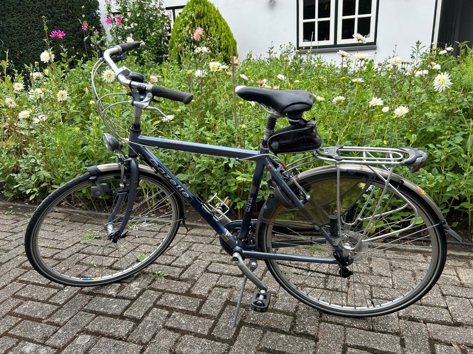 Gazelle herenfiets, Fietsen en Brommers, Gebruikt, Velgrem, Versnellingen, 49 tot 53 cm