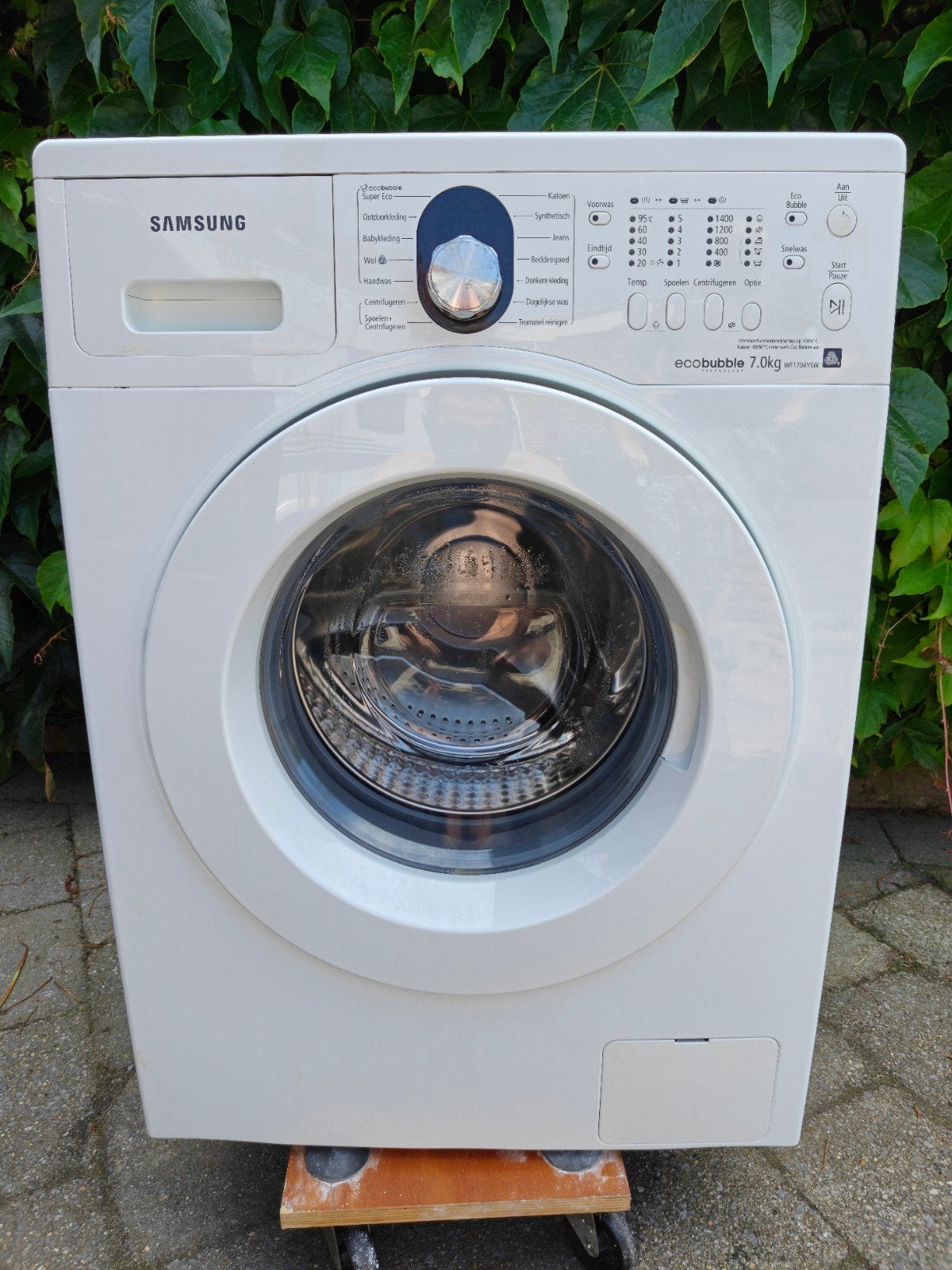 Samsung wasmachine WF1704YSW, Ophalen, Voorlader, Niet werkend, 85 tot 90 cm