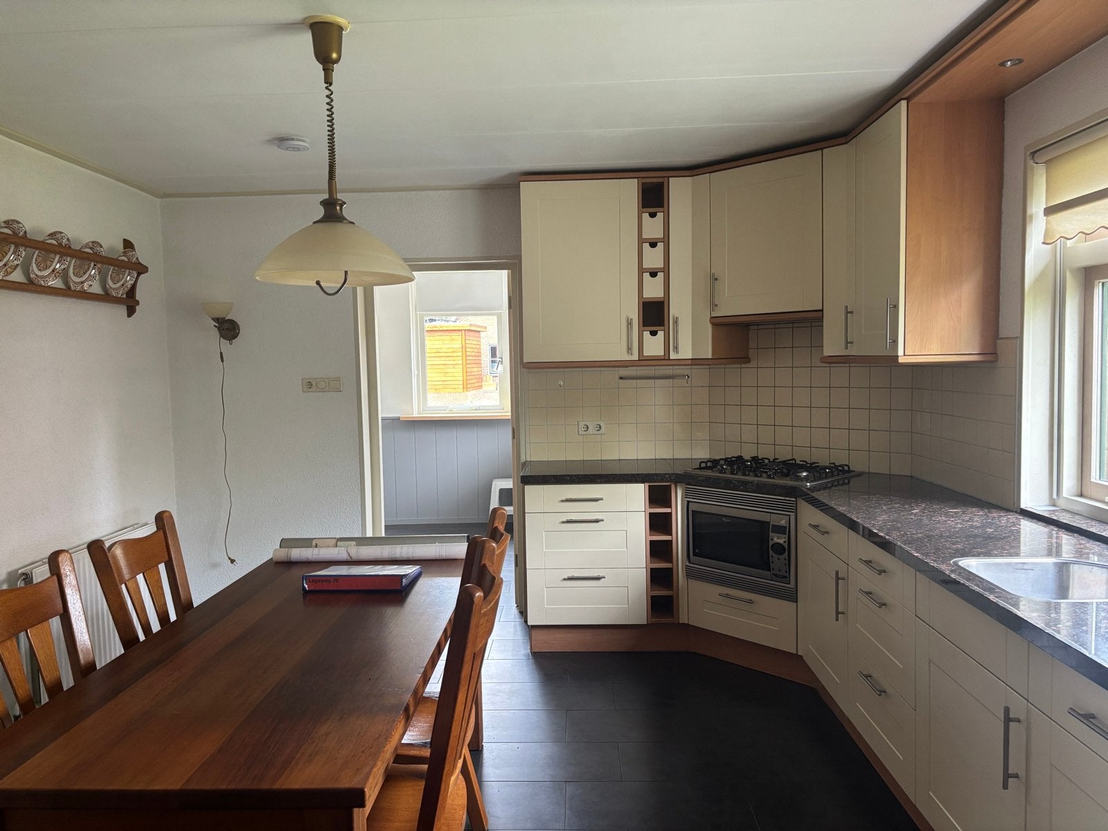 Complete hoekkeuken gratis af te halen, Ophalen, Gebruikt, Hoekkeuken, Crème