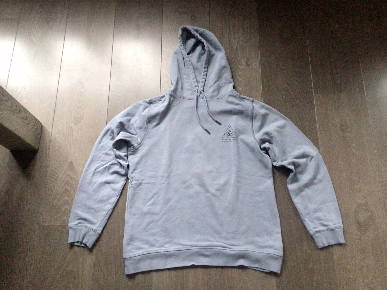 Lichtblauwe hoodie. Hallinger. The Sting., Ophalen of Verzenden, Gedragen, Maat 52/54 (L), Blauw