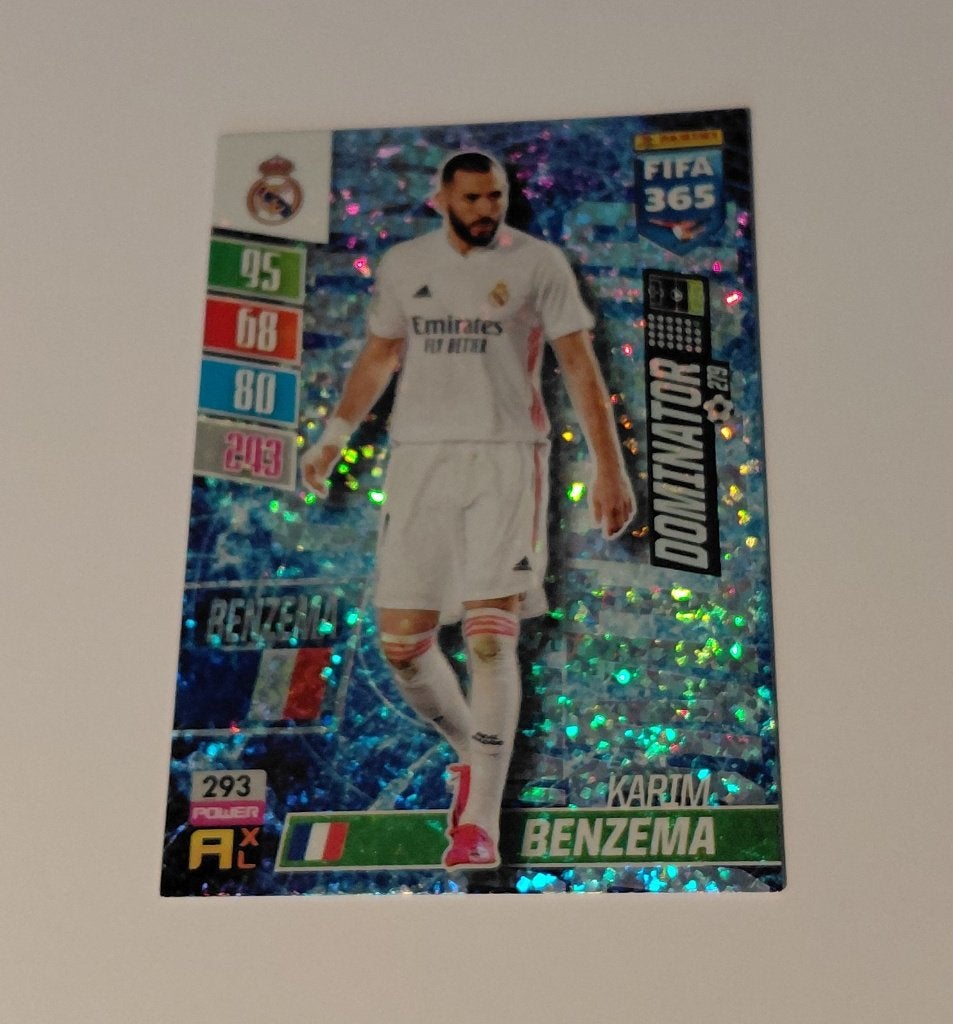 Panini FIFA 365 Adrenalyn XL // Karim Benzema, Ophalen of Verzenden, Zo goed als nieuw, Buitenlandse clubs, Poster, Plaatje of Sticker