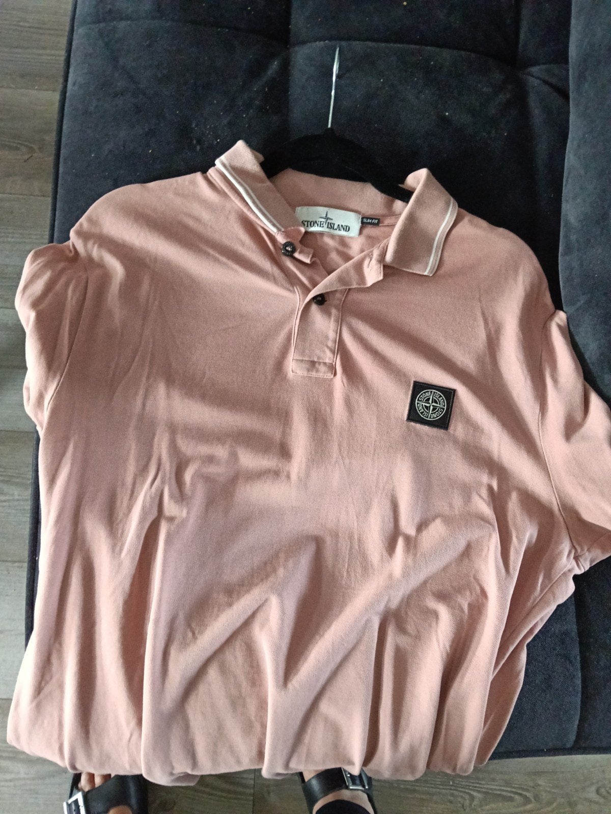 Stone Island Slim Fit Polo - Roze - Maat XL, Kleding | Heren, Maat 56/58 (XL), Ophalen of Verzenden, Stone Island, Roze