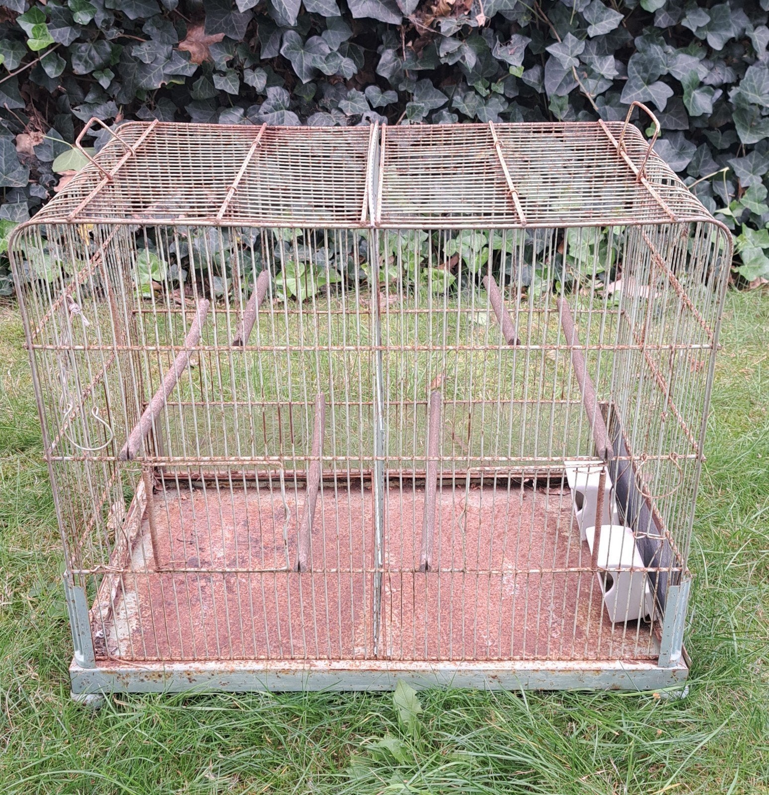 Antieke metalen Franse vogels kooi brocante vogelkooi, Ophalen