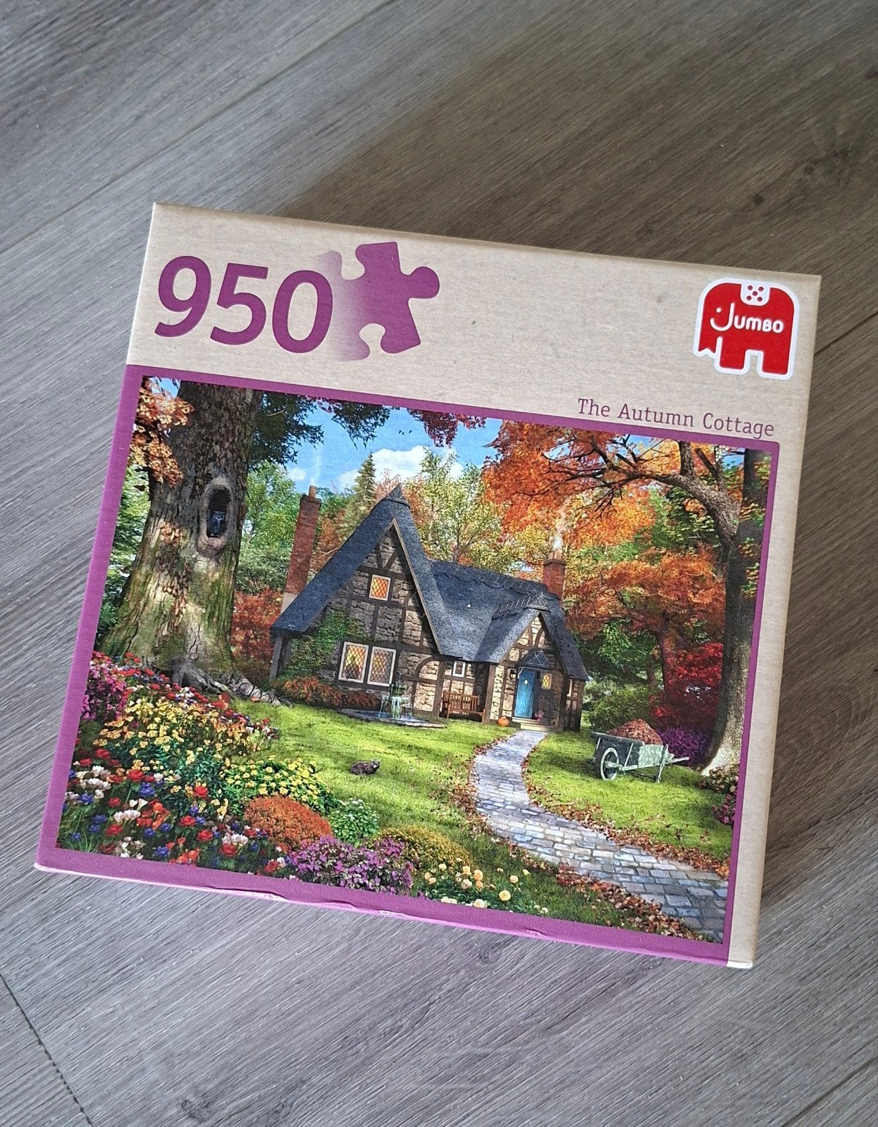 Puzzel 950 stukjes herfst print Jumbo, Ophalen of Verzenden, 500 t/m 1500 stukjes, Zo goed als nieuw