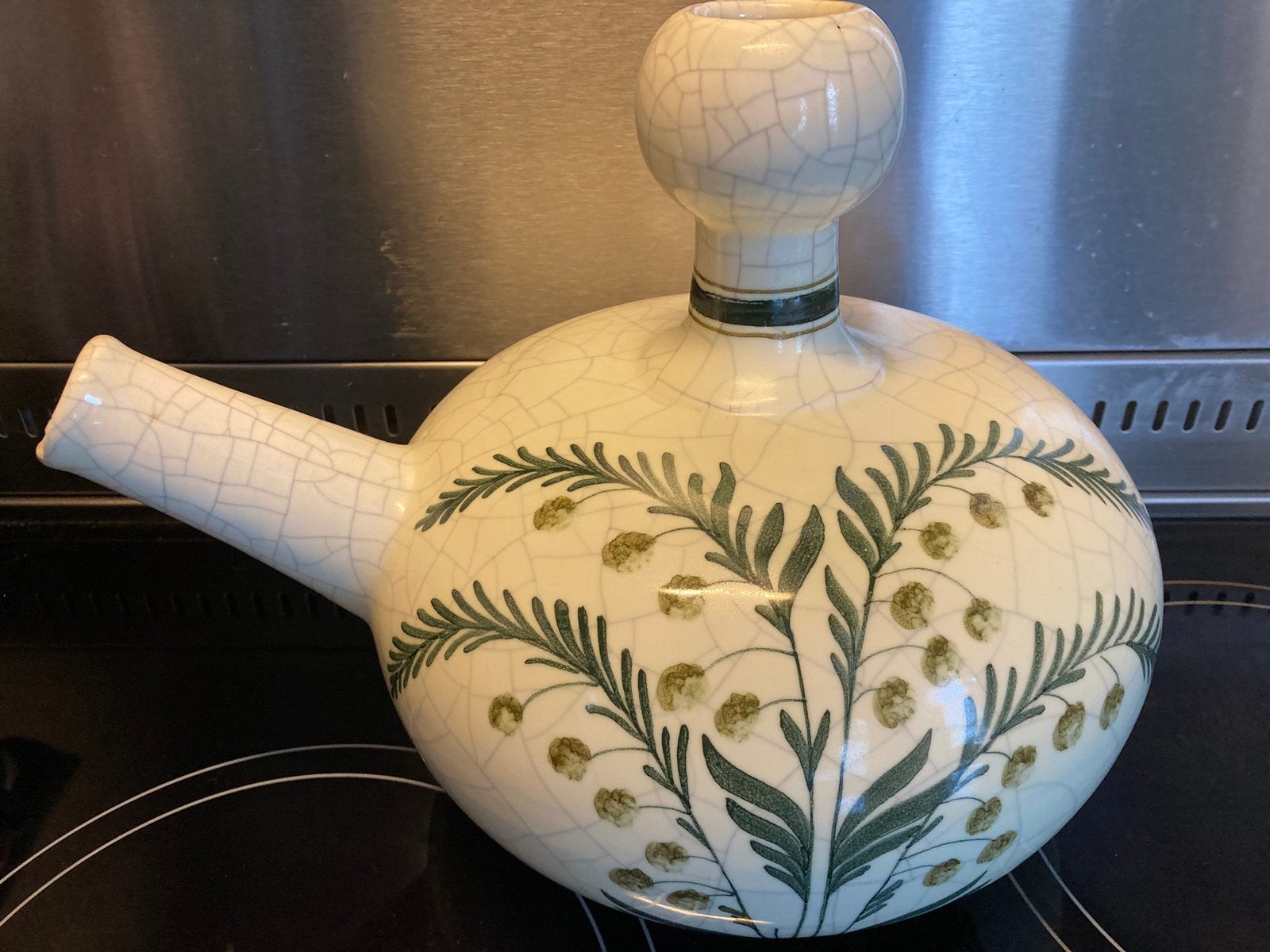 Vintage Botijo fles Spanje gemaakt bij Benlloch Valencia, Ophalen