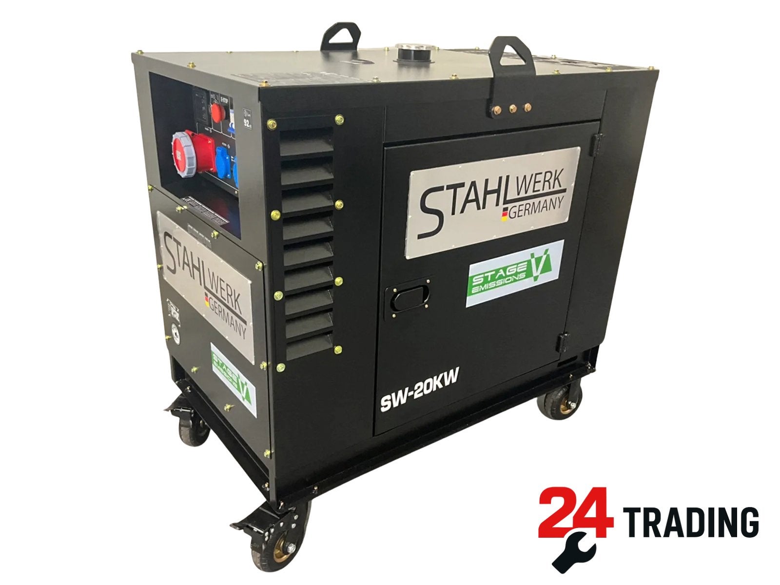 Stahlwerk SW-20KW aggregaat – 20 kVA – Diesel, Ophalen, Dieselolie