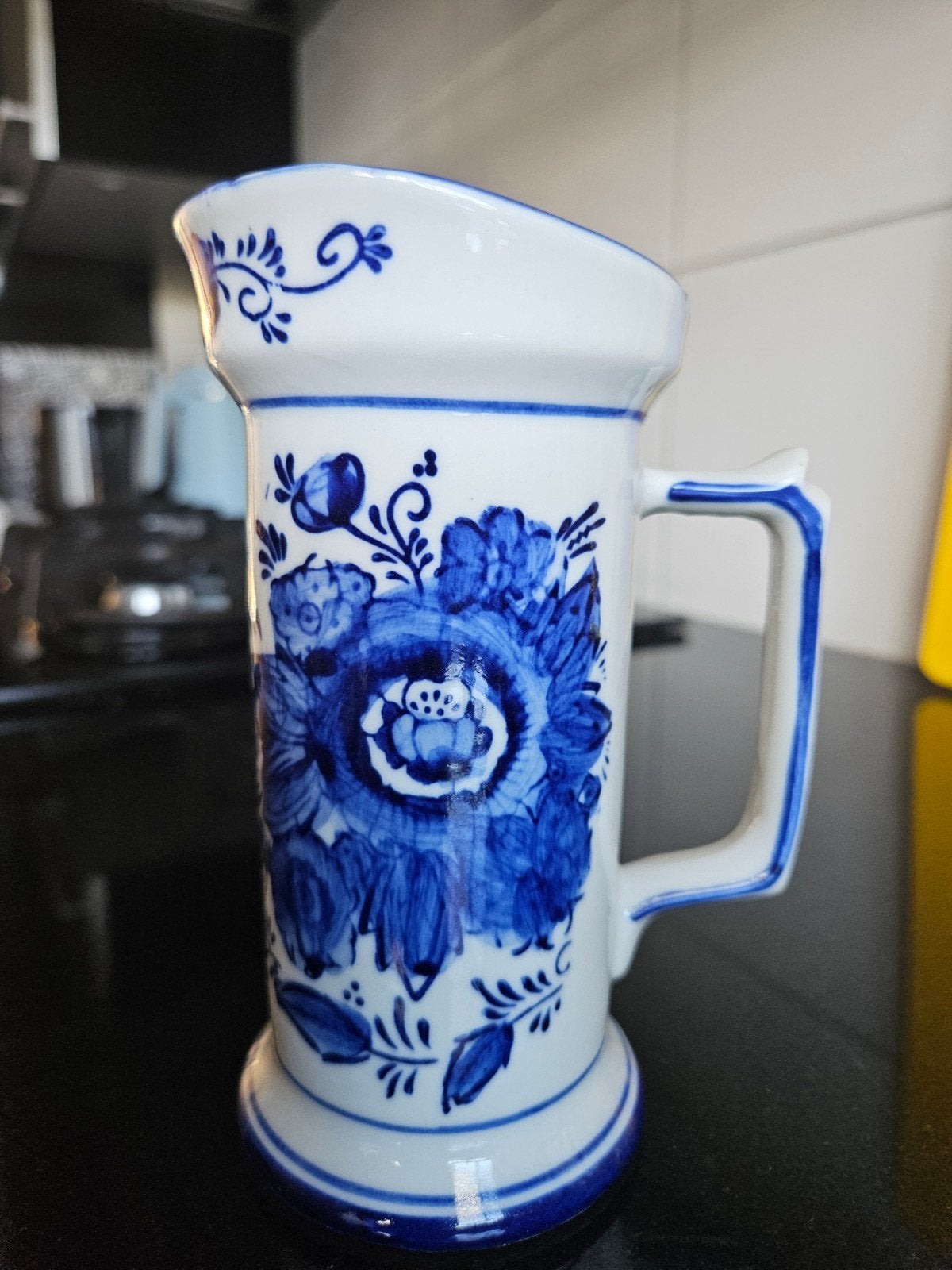 Delfts blauw schenkkan / bierpul / vaasje, Ophalen of Verzenden