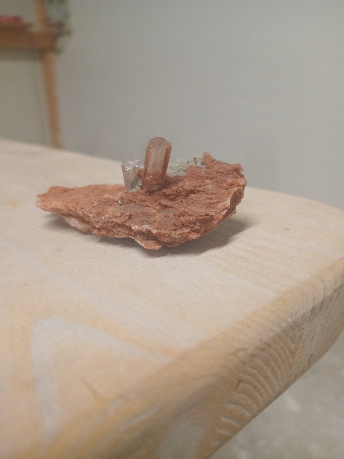 Aragoniet kristal kluster op matrix - 50 gram, Ophalen of Verzenden, Mineraal