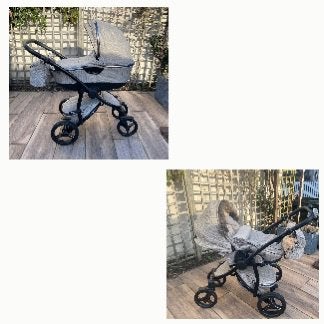 FIRST Collection Atlanta Deluxe Edition combi kinderwagen, Combiwagen, Ophalen, Overige merken, Verstelbare duwstang