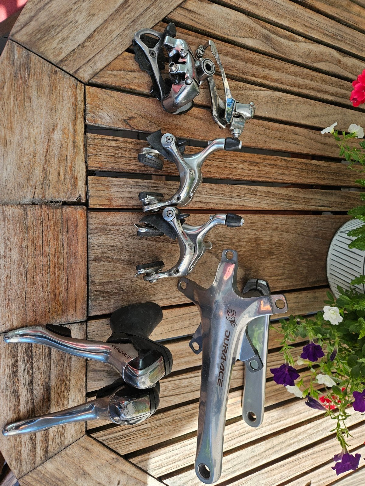 Shimano dura ace panto, Fietsen en Brommers, Fietsonderdelen, Crankstel of Pedalen, Gebruikt, Ophalen of Verzenden, Racefiets