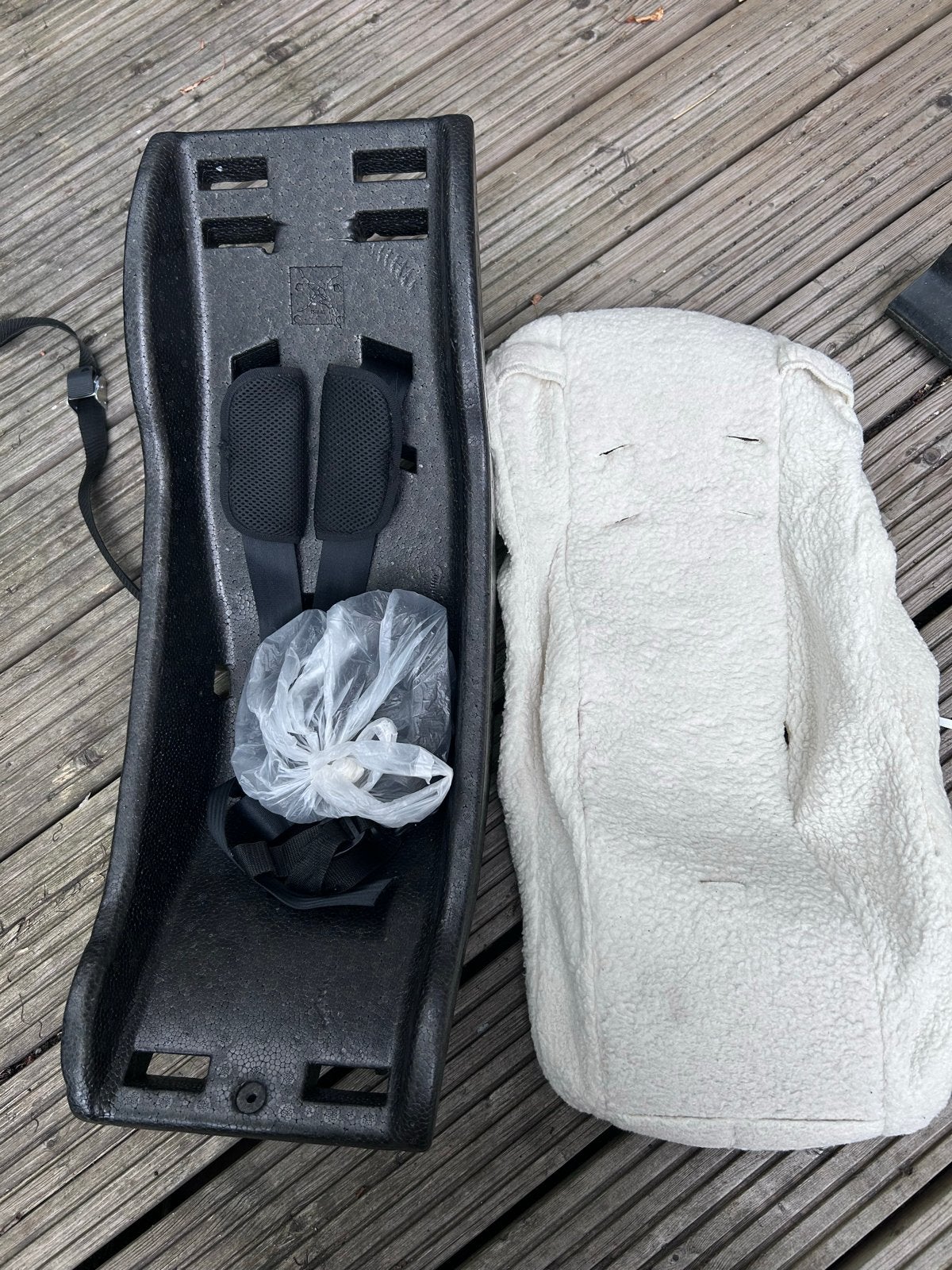 Babyschaal bakfiets 5-puntsgordel, Slaapstand, Ophalen of Verzenden, 0 t/m 10 kg, Overige merken