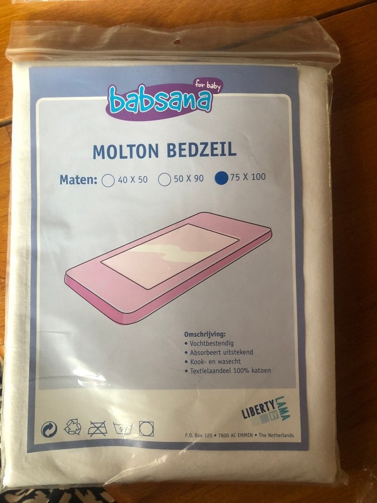 bedzeil onderlegger, Jongetje of Meisje, Matrasbeschermer, Wit, Nieuw