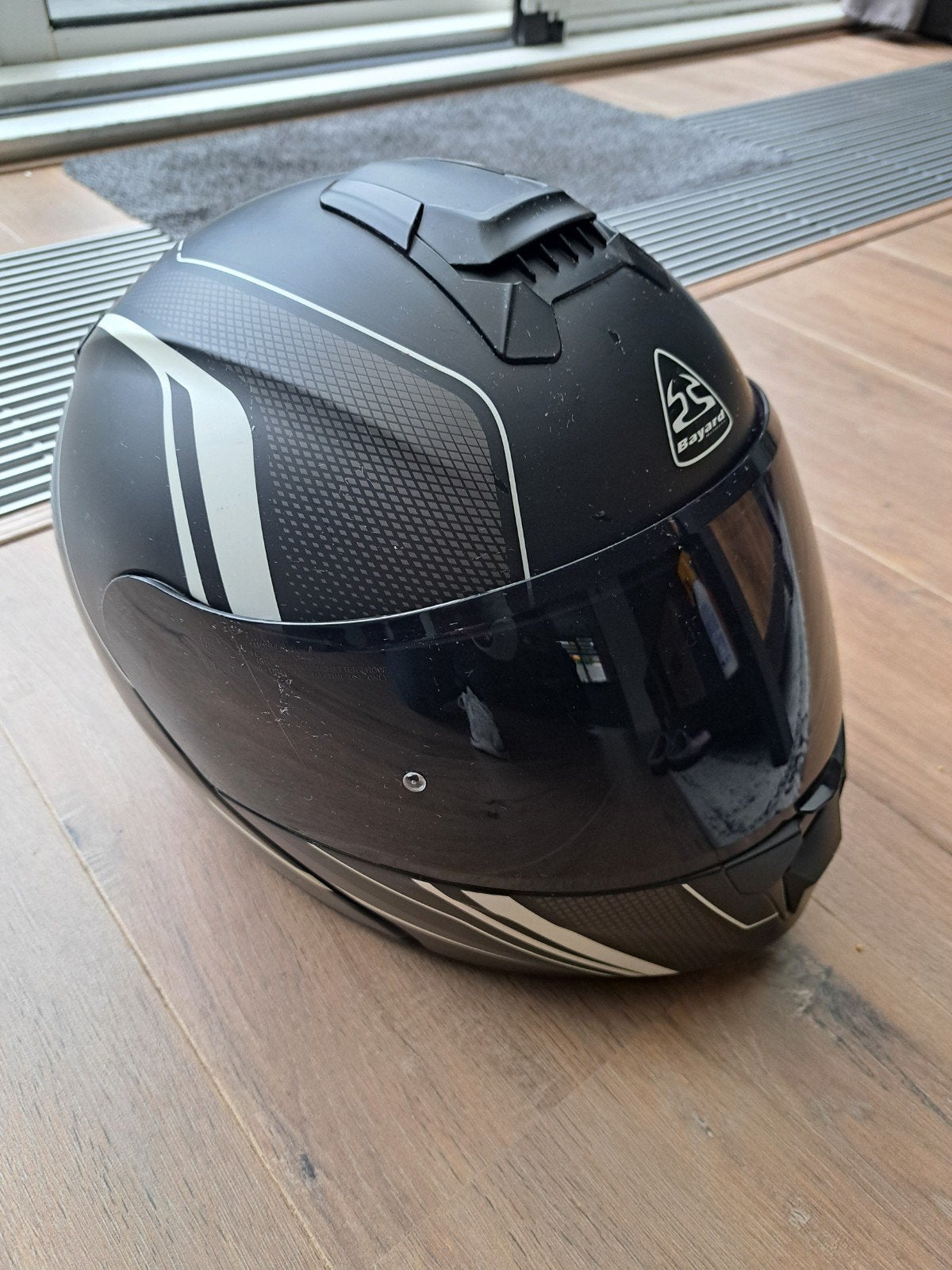 Bayard Systeemhelm Zwart Maat L, Motoren, Systeemhelm, Heren, L, Tweedehands