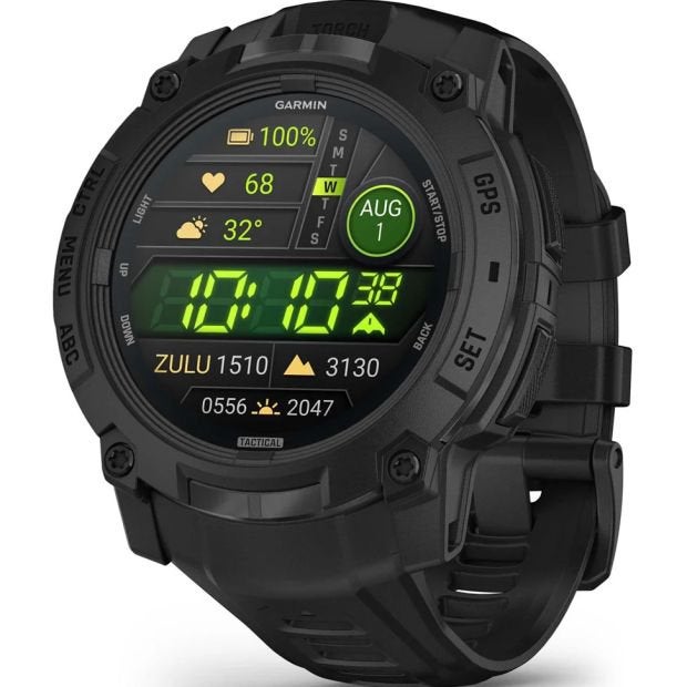 Garmin Instinct 3 Tactical Edition AMOLED, Ophalen of Verzenden, Zo goed als nieuw, Zwart, Android