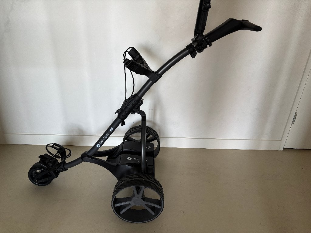 Motocaddy golftrolley, Sport en Fitness, Golf, Ophalen, Zo goed als nieuw, Golfkar, Overige merken