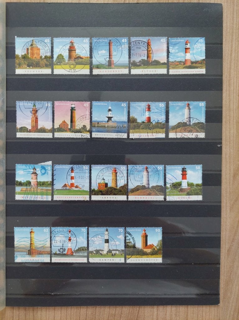 Duitsland vuurtorens gestempeld, Ophalen of Verzenden, 1990 tot heden, Gestempeld