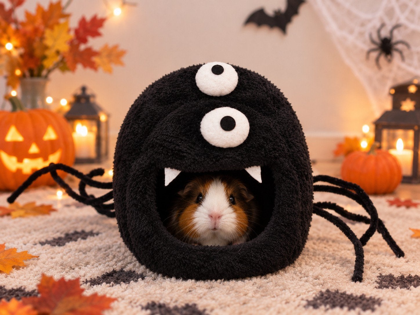 Cavia Bed SPIDER " Halloween NIEUW, Dieren en Toebehoren, Www.Karinasdierenwebshop.nl, Www.Karinasdierenwebshop.nl, Overige typen