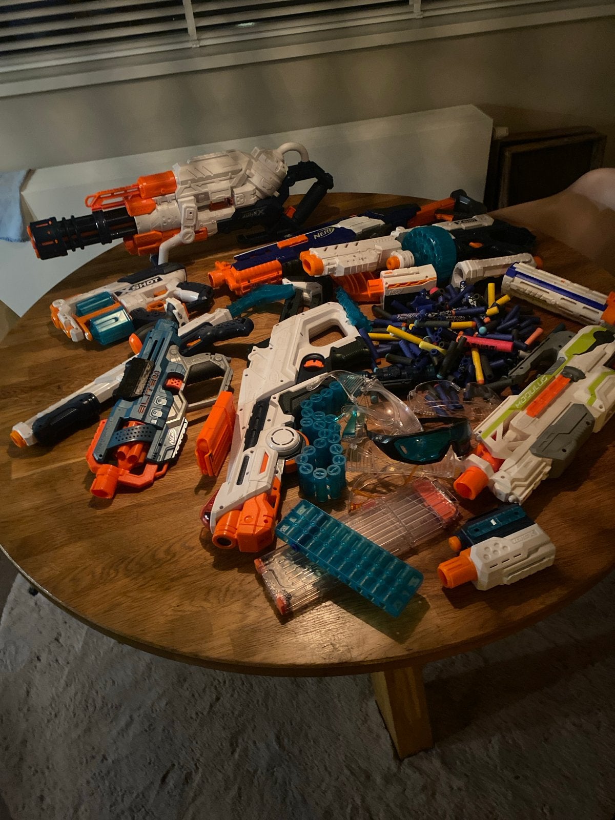 Grote Nerf en X-Shot Blaster Collectie met Accessoires, Ophalen of Verzenden, Gebruikt
