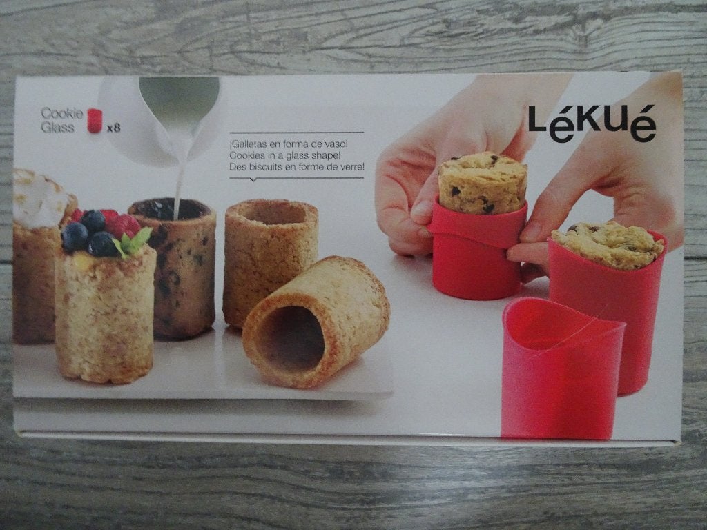 Lékué Cookie Glass, 8 siliconen bakvormen, Ophalen of Verzenden, Rood, Overige materialen, Overige merken