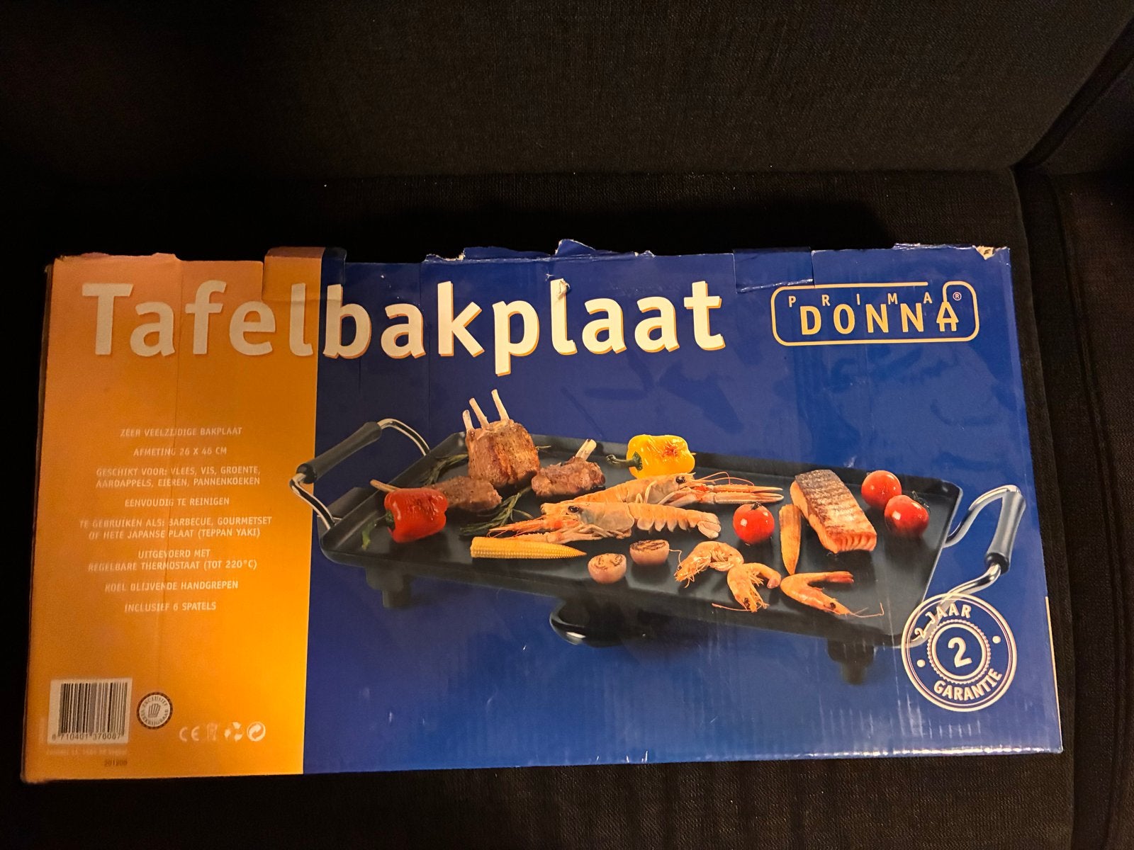 D'ONNA Tafelbakplaat - in doos, Ophalen, Gebruikt, Minder dan 4 personen