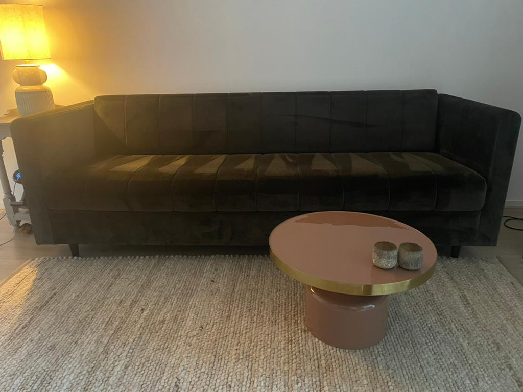 Woood bank groen, Ophalen, Gebruikt, Klassiek, modern, vintage, Driepersoons