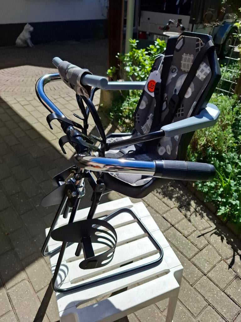 GMG voor Fietsstoeltje nieuw met gordels ., GMG, Voetsteuntjes, Voorzitje, Nieuw