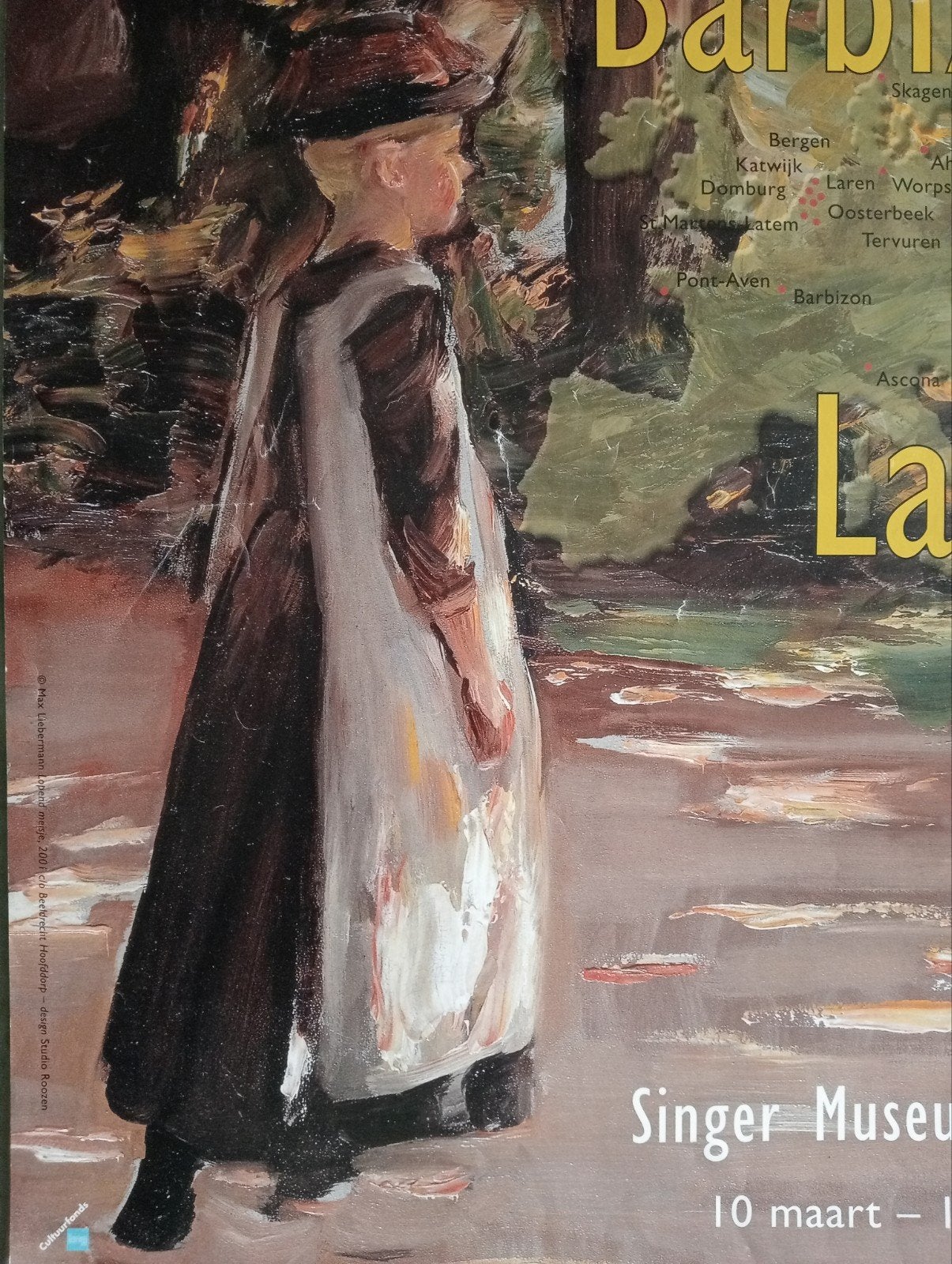 Max Liebermann poster Singer Museum Laren 2002, Ophalen of Verzenden, A1 t/m A3, Overige onderwerpen, Rechthoekig Staand