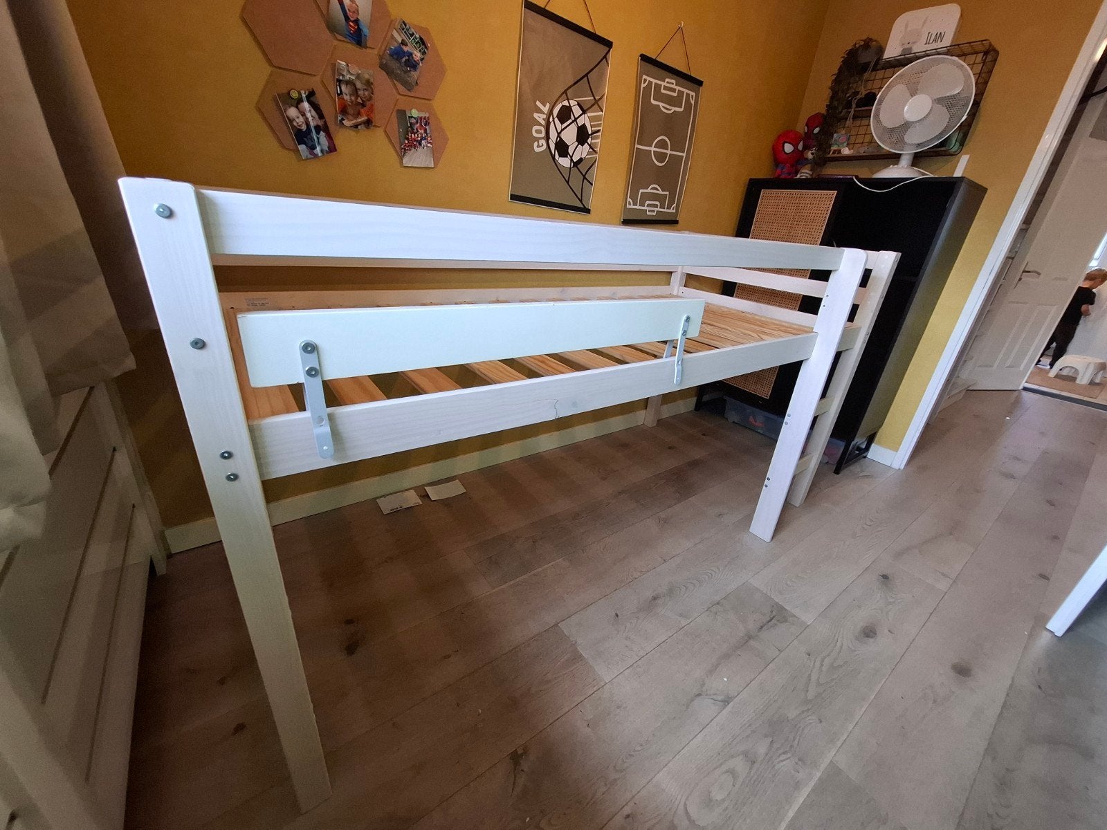 Ikea Kura bed met kleine imperfecties, Gebruikt, 90 cm, Eenpersoons, Wit