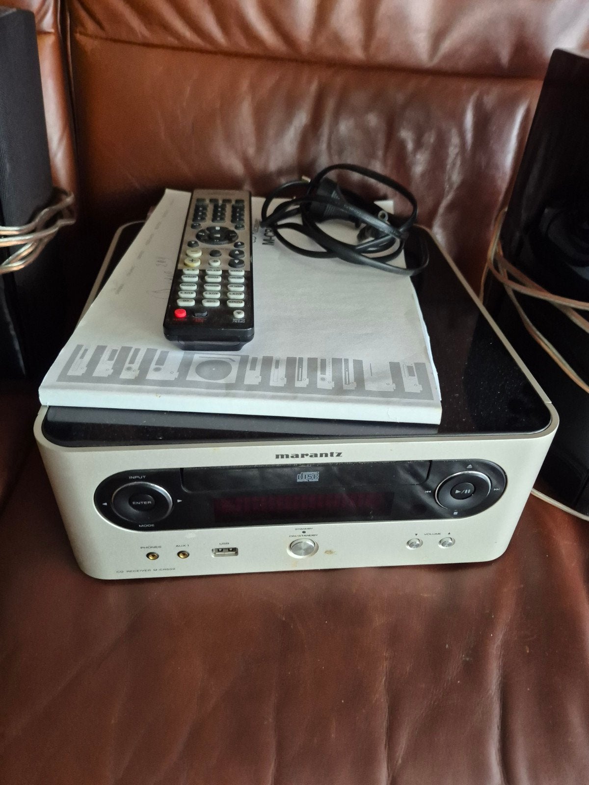 Marantz M-CR502 Stereo met speakers en afstandsbediening, Audio, Tv en Foto, Stereo-sets, Gebruikt, Tuner of Radio, Microset, Ophalen