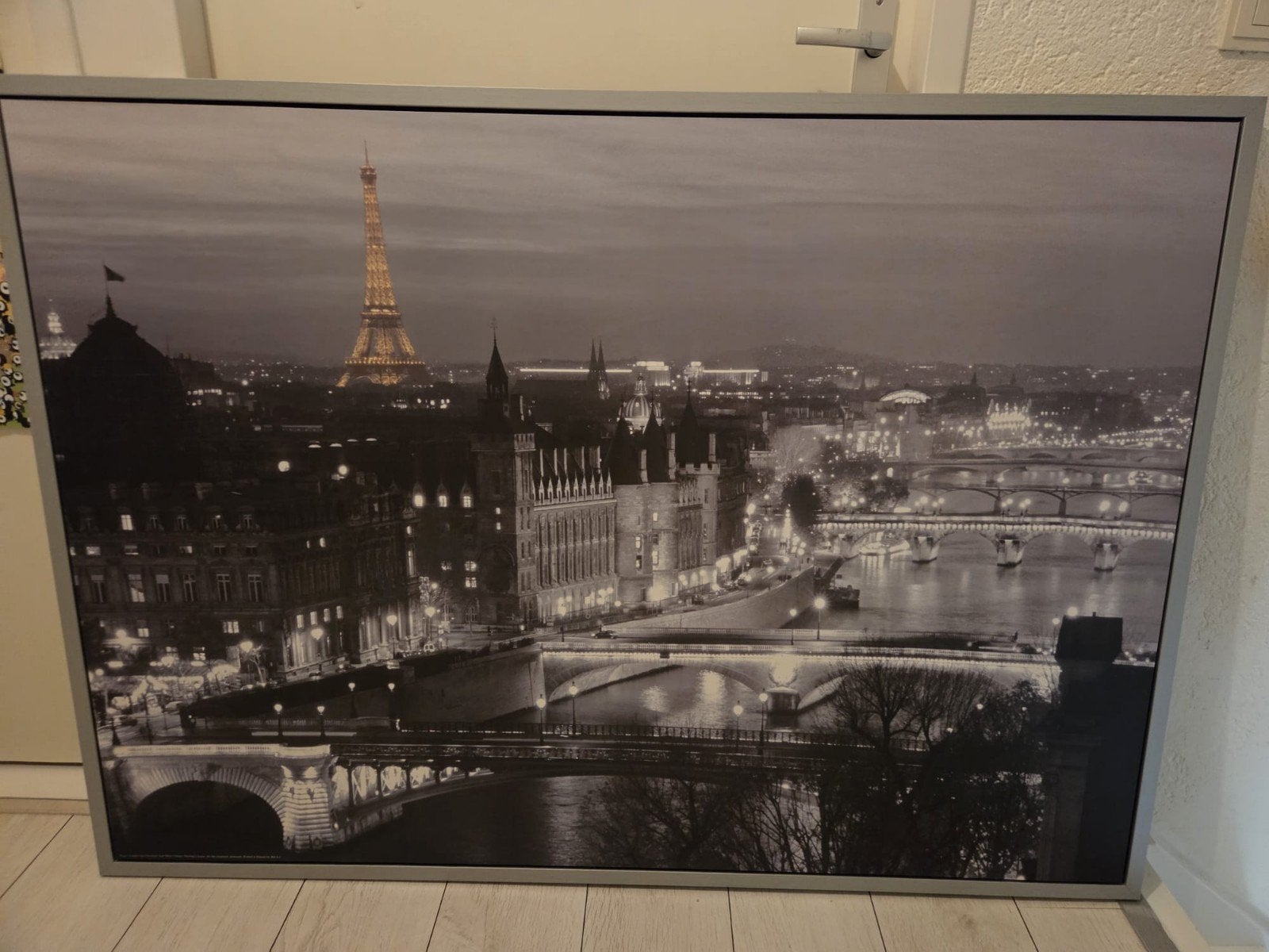 IKEA VILSHULT Parijs Eiffeltoren Schilderij, Ophalen, 100 tot 125 cm, 75 cm of meer, Print