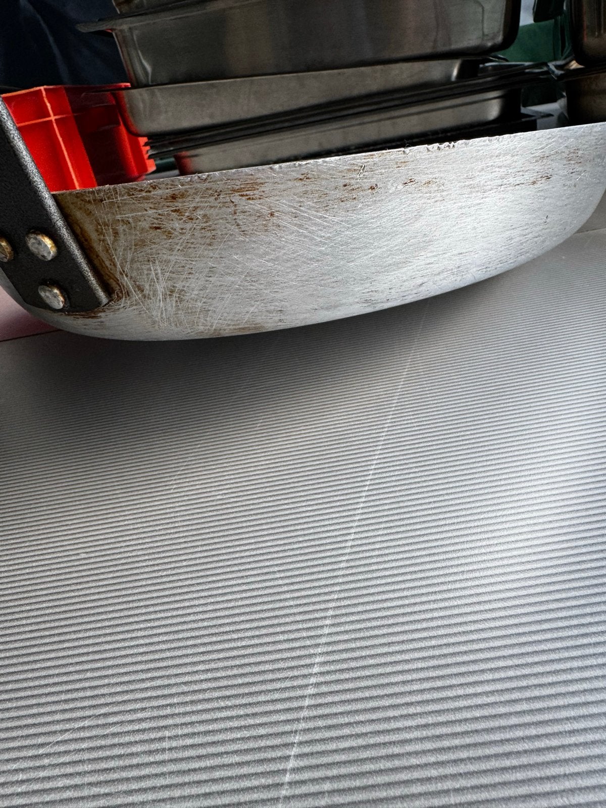 Gebruikte aluminium koekenpan - 40 cm, Ophalen, Koekenpan, Gebruikt, Antiaanbaklaag