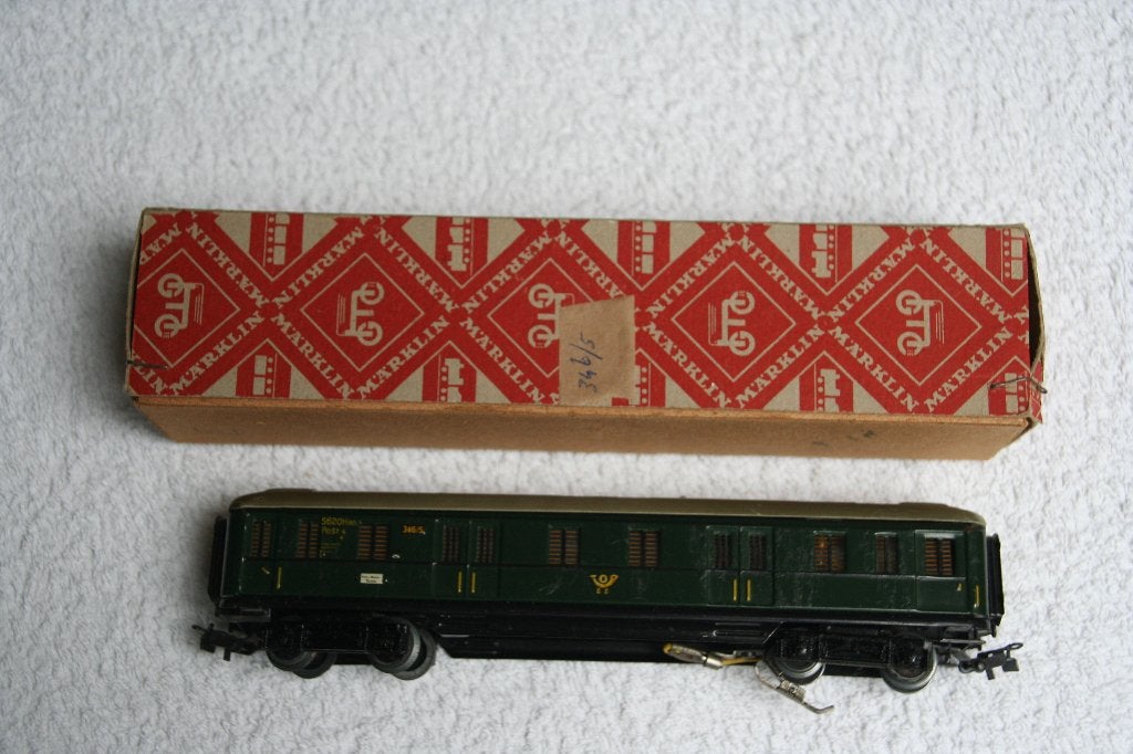 Märklin HO 346/5 H0 Postrijtuig van de DB (5.11 5.12), Wisselstroom, Wagon, Ophalen of Verzenden, Zo goed als nieuw